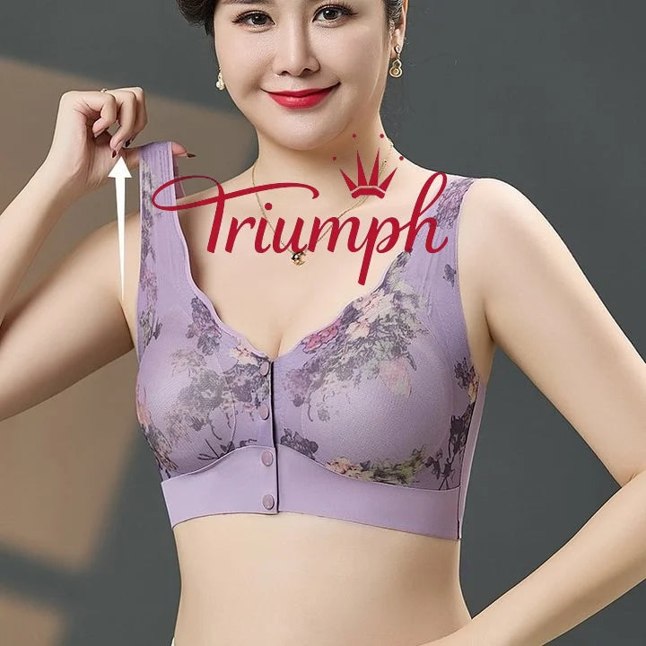 Triumph®-3 sztuki💖50%【M-3XL】Nowy bezprzewodowy biustonosz bezszwowy Regulowany elastyczny biustonosz