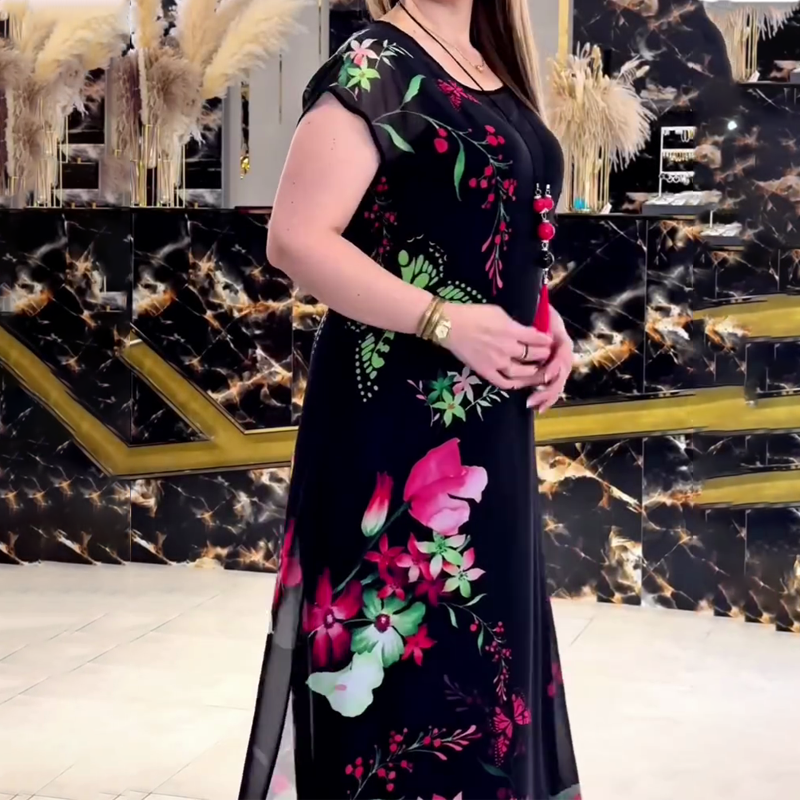 ✨👗Eleganckie tiulowe sukienki w kwiaty dla kobiet