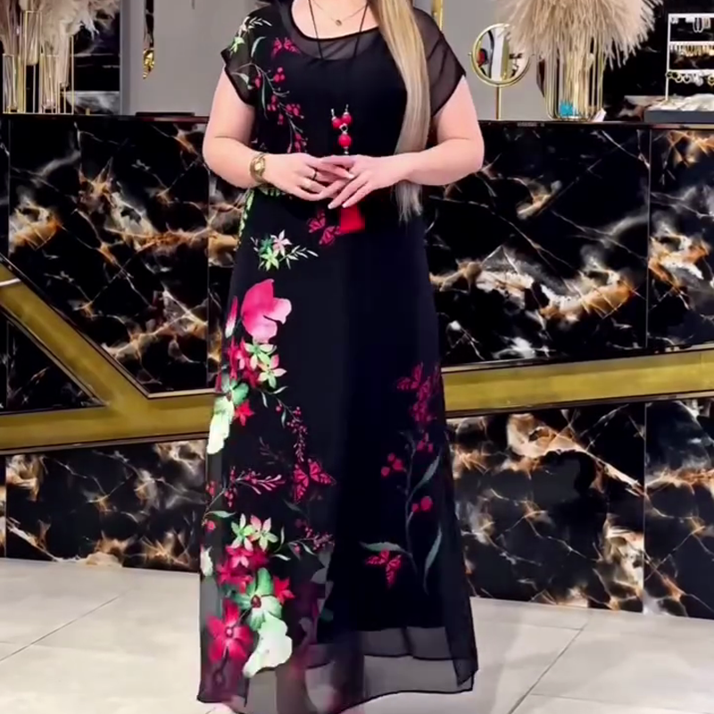 ✨👗Eleganckie tiulowe sukienki w kwiaty dla kobiet