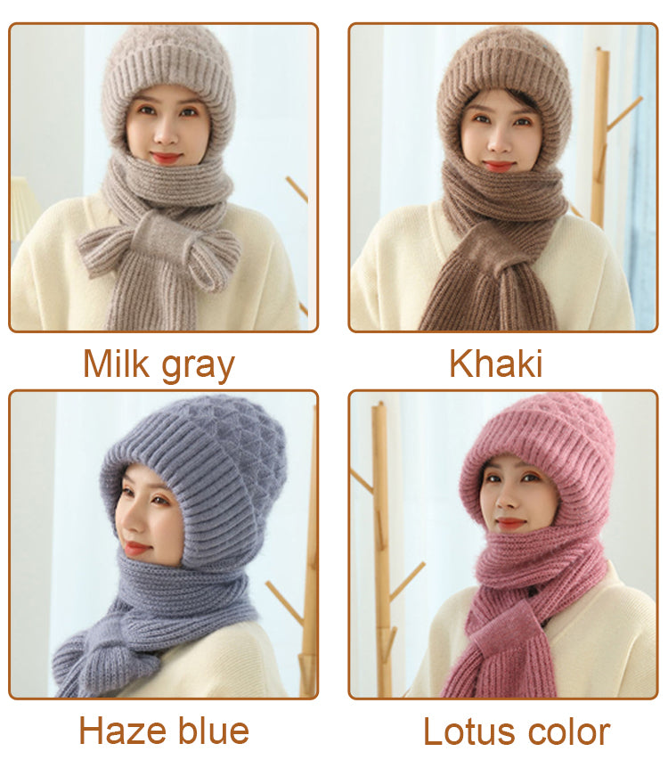 【Kup jeden, drugi otrzymasz gratis】 Grube i pluszowe, ciepłe nauszniki, kaptur i szalik w jednym